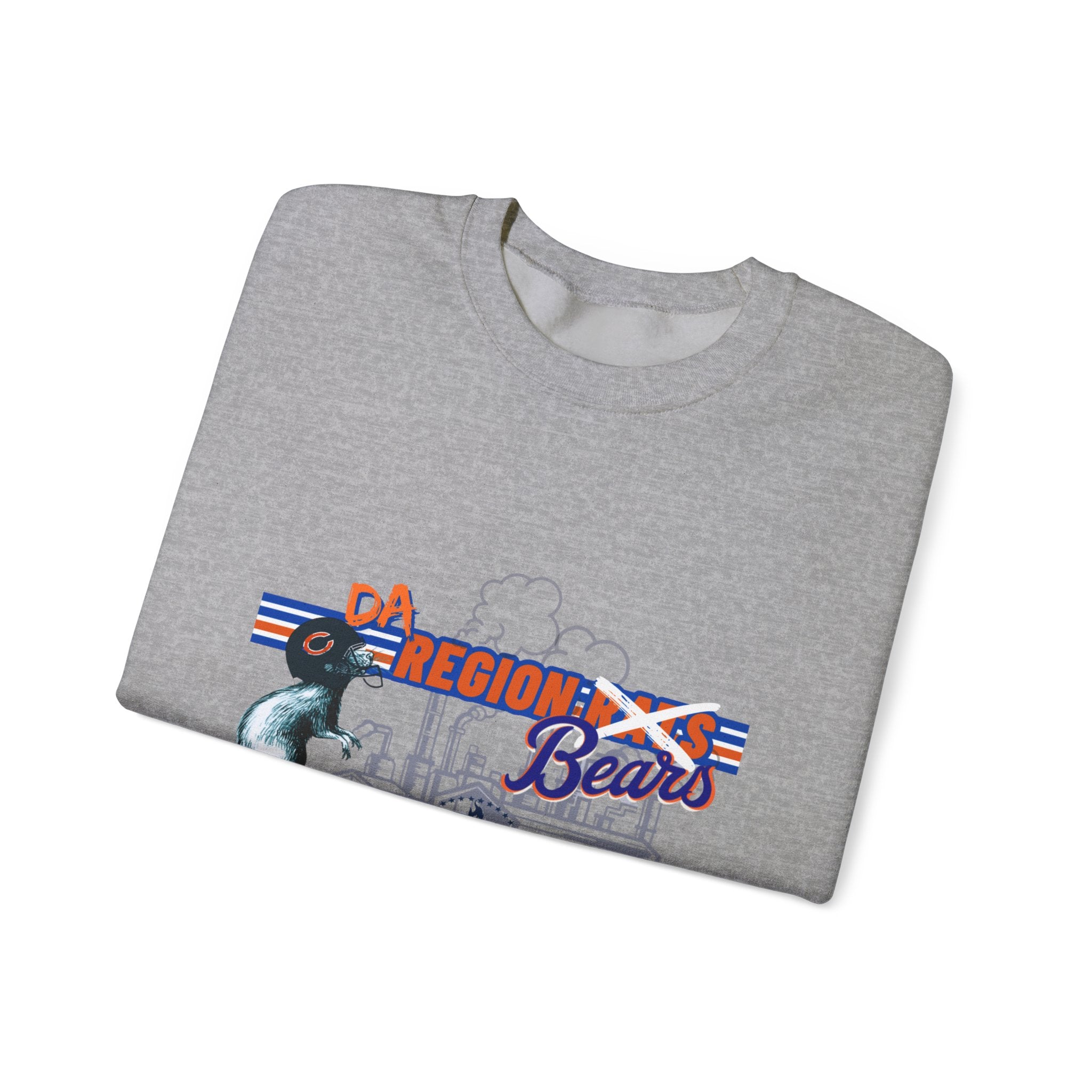 Region Bears Crewneck Sweatshirt – Vintage City Skyline Bear Graphic