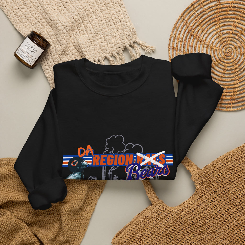 Region Bears Crewneck Sweatshirt – Vintage City Skyline Bear Graphic