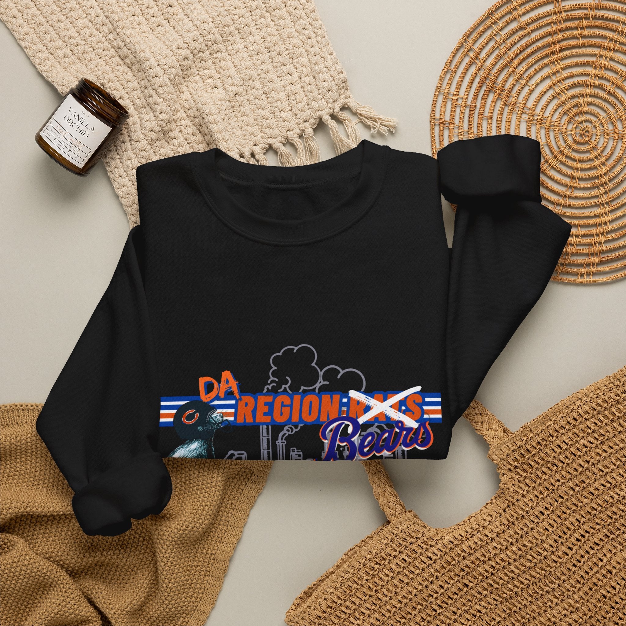 Region Bears Crewneck Sweatshirt – Vintage City Skyline Bear Graphic