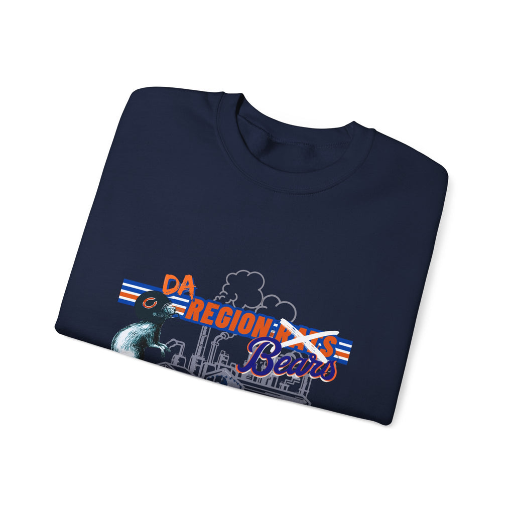 Region Bears Crewneck Sweatshirt – Vintage City Skyline Bear Graphic
