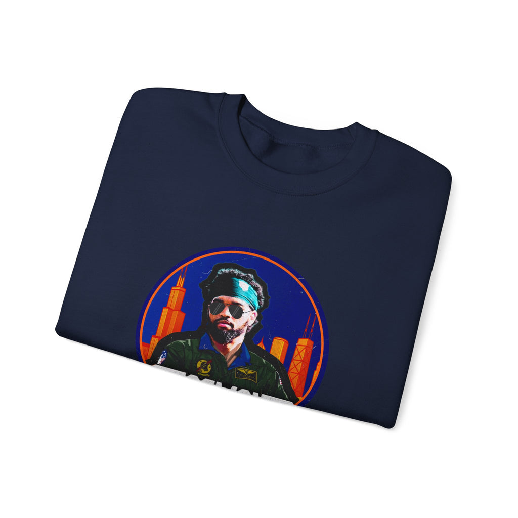 Iceman Graphic Crewneck Sweatshirt – Retro City Badge Design