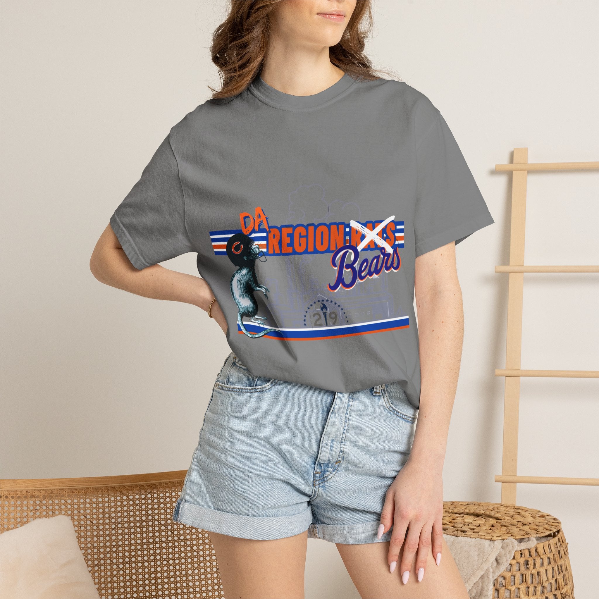 Region X Bears Graphic T-Shirt — Vintage Sports Cityscape Tee