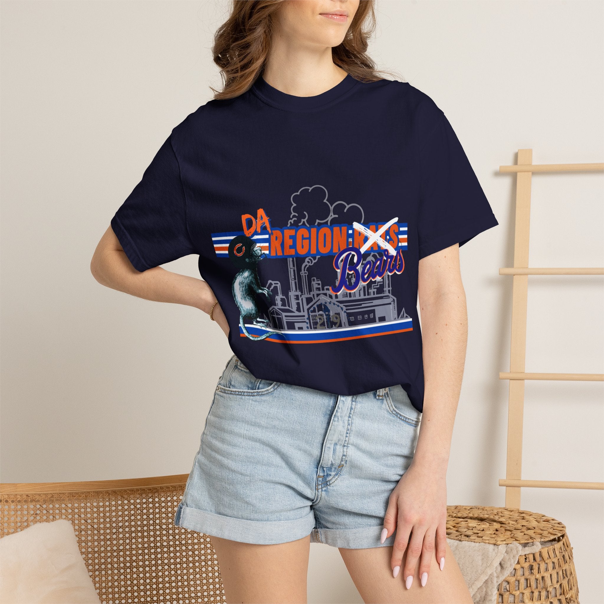 Region X Bears Graphic T-Shirt — Vintage Sports Cityscape Tee
