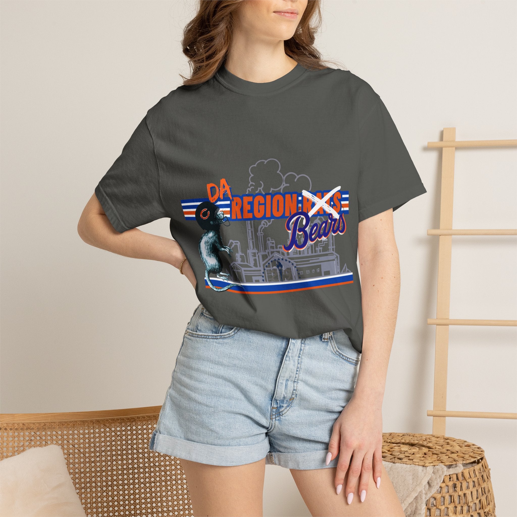 Region X Bears Graphic T-Shirt — Vintage Sports Cityscape Tee