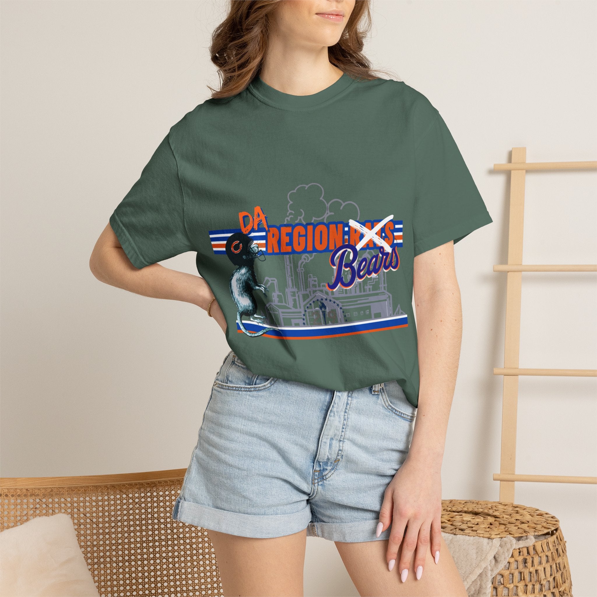 Region X Bears Graphic T-Shirt — Vintage Sports Cityscape Tee