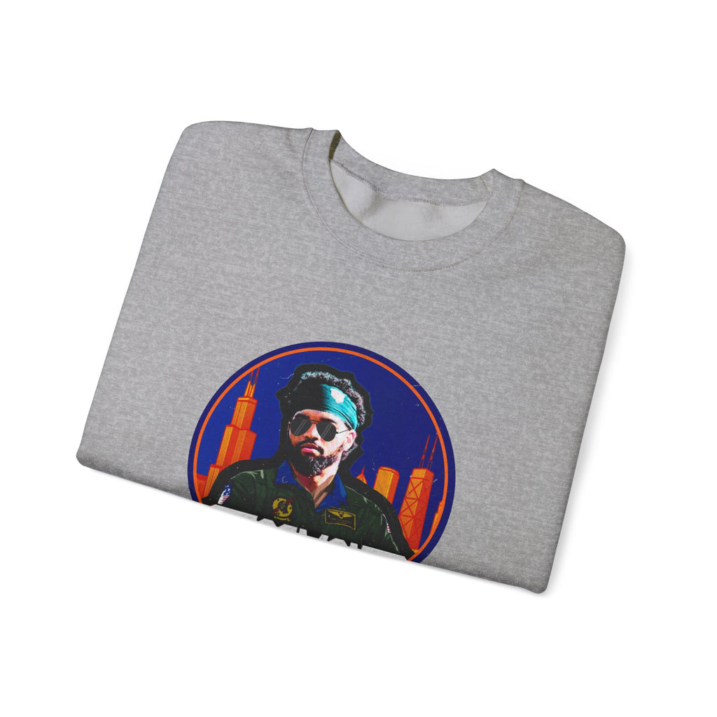 Iceman Graphic Crewneck Sweatshirt – Retro City Badge Design