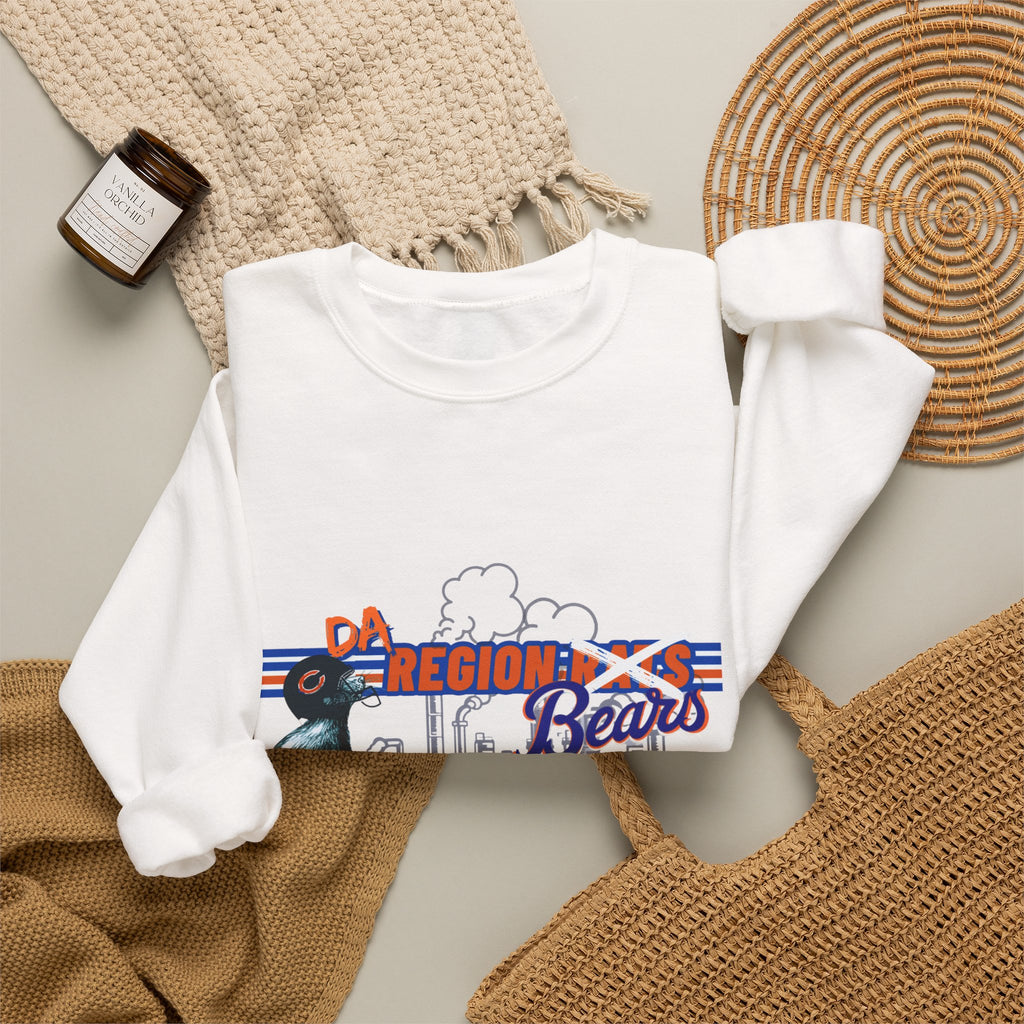 Region Bears Crewneck Sweatshirt – Vintage City Skyline Bear Graphic