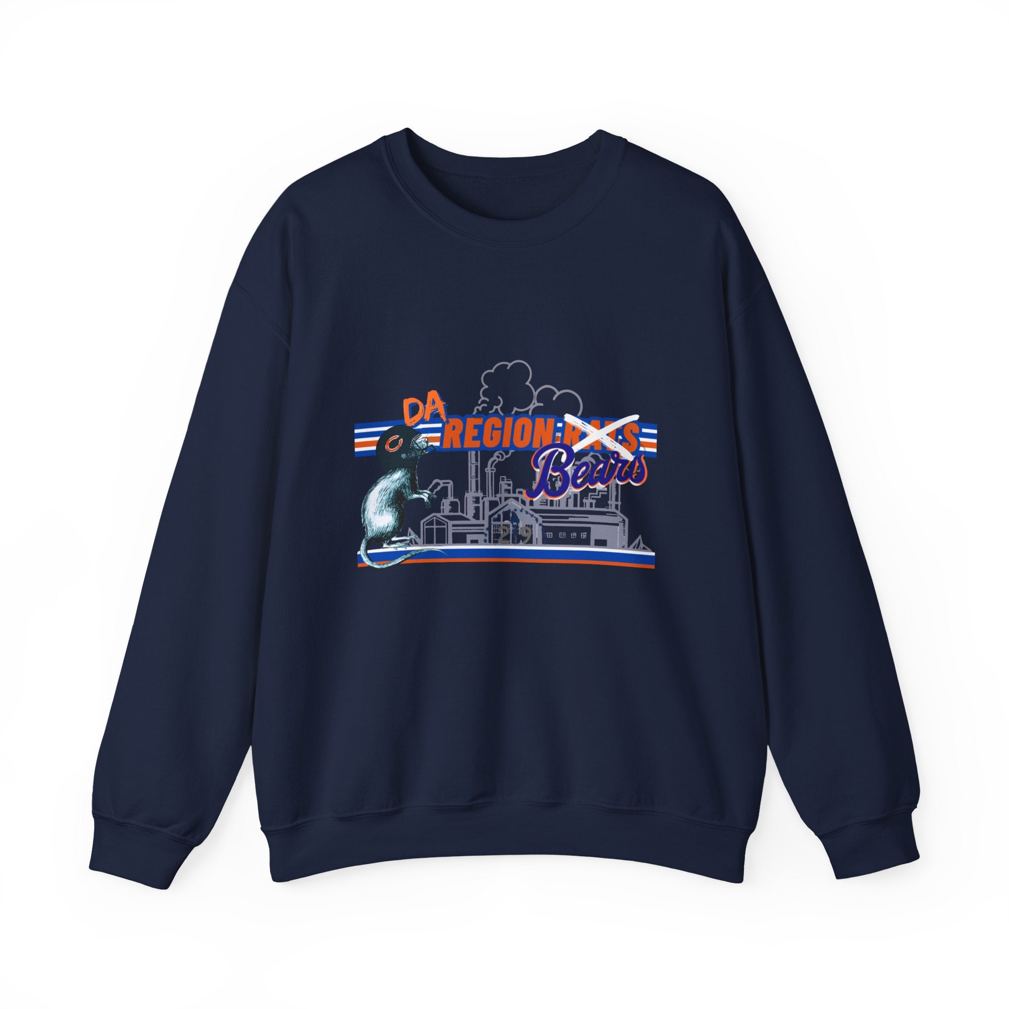 Region Bears Crewneck Sweatshirt – Vintage City Skyline Bear Graphic