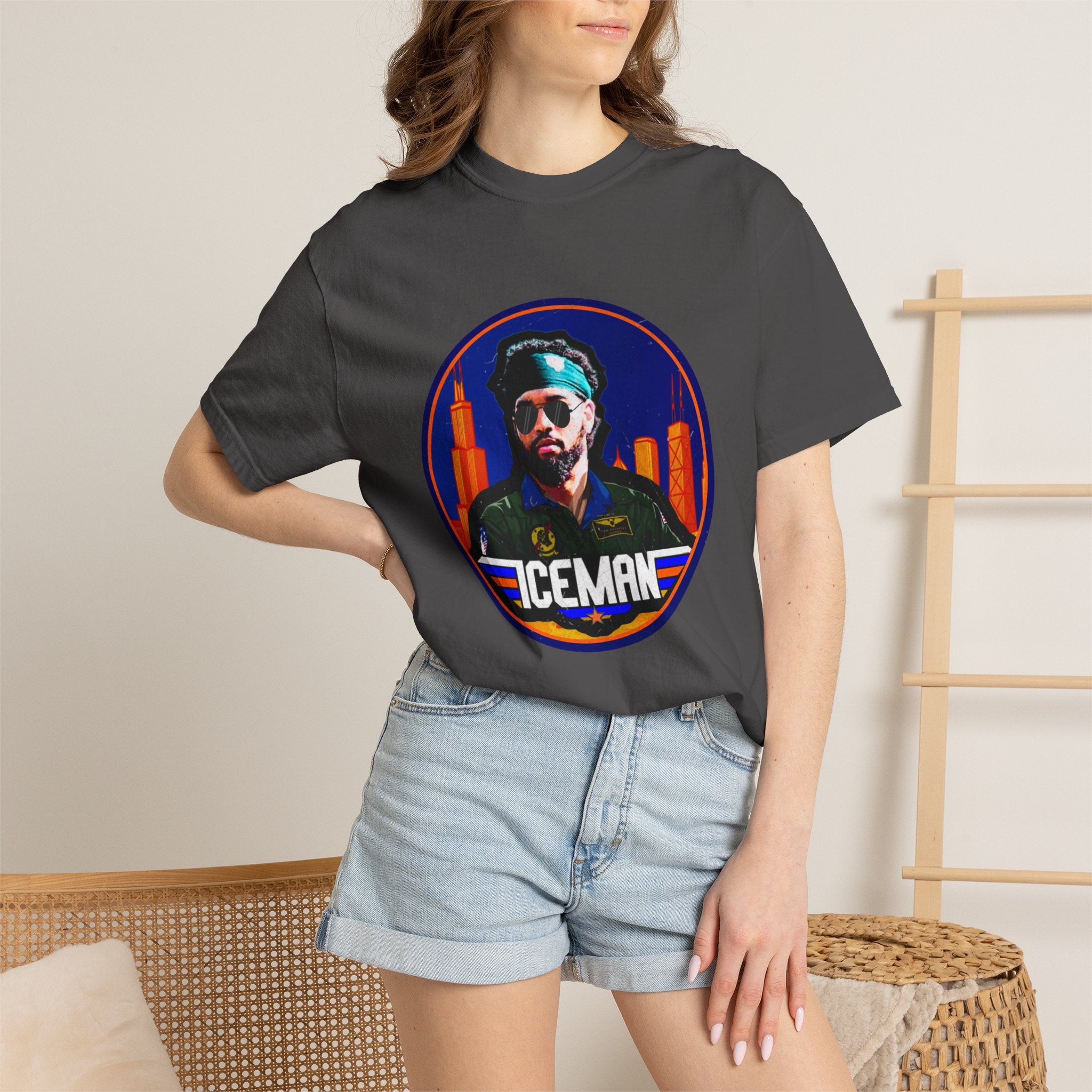 Iceman Retro Graphic T-Shirt — Vintage City Pilot Design