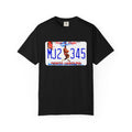 MJ2 345 North Carolina License Plate T-Shirt — Vintage Basketball Plate Tee