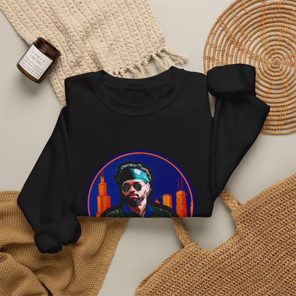 Iceman Graphic Crewneck Sweatshirt – Retro City Badge Design
