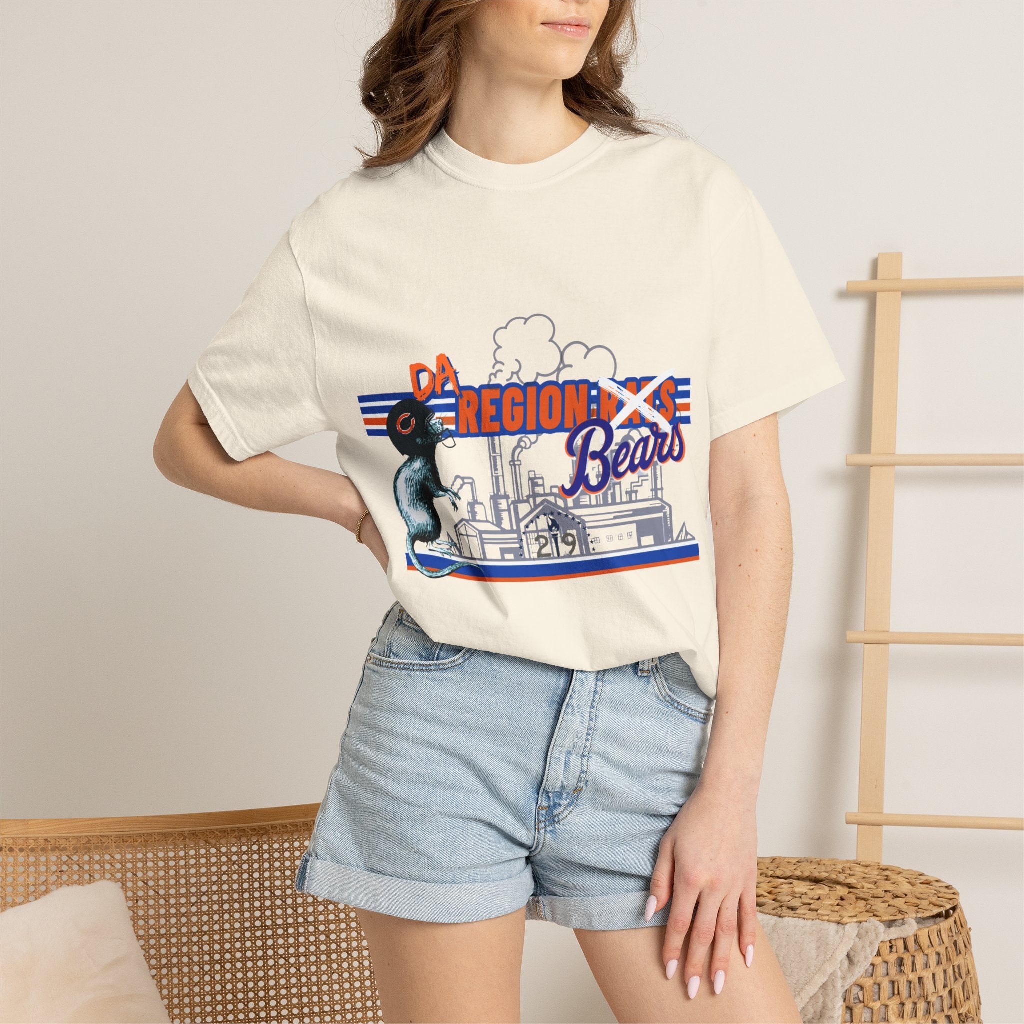 Region X Bears Graphic T-Shirt — Vintage Sports Cityscape Tee