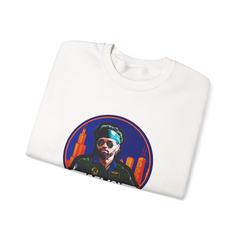 Iceman Graphic Crewneck Sweatshirt – Retro City Badge Design