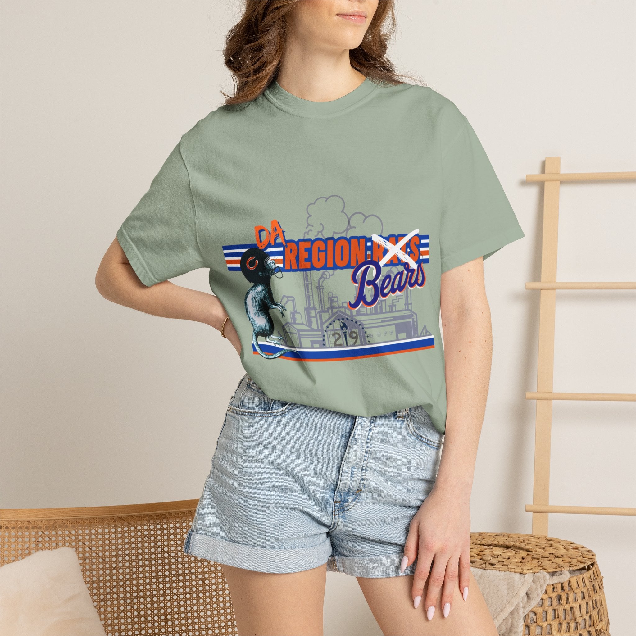 Region X Bears Graphic T-Shirt — Vintage Sports Cityscape Tee