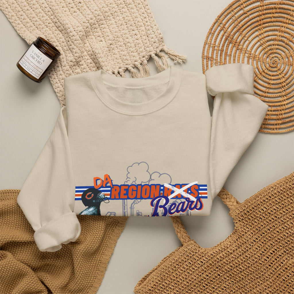 Region Bears Crewneck Sweatshirt – Vintage City Skyline Bear Graphic