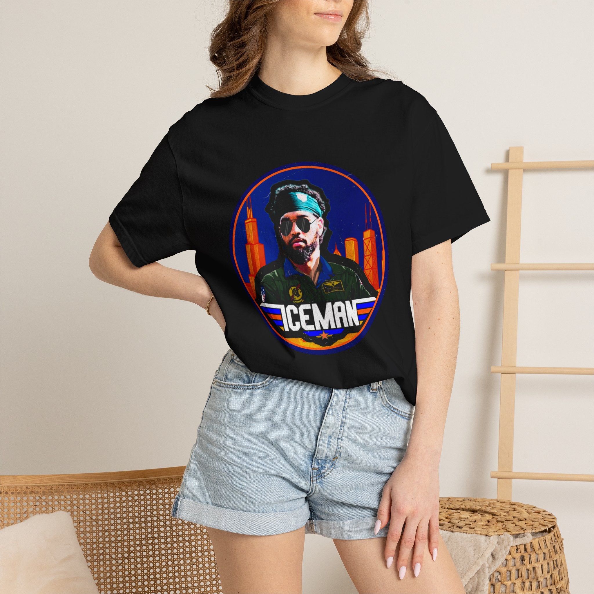 Iceman Retro Graphic T-Shirt — Vintage City Pilot Design