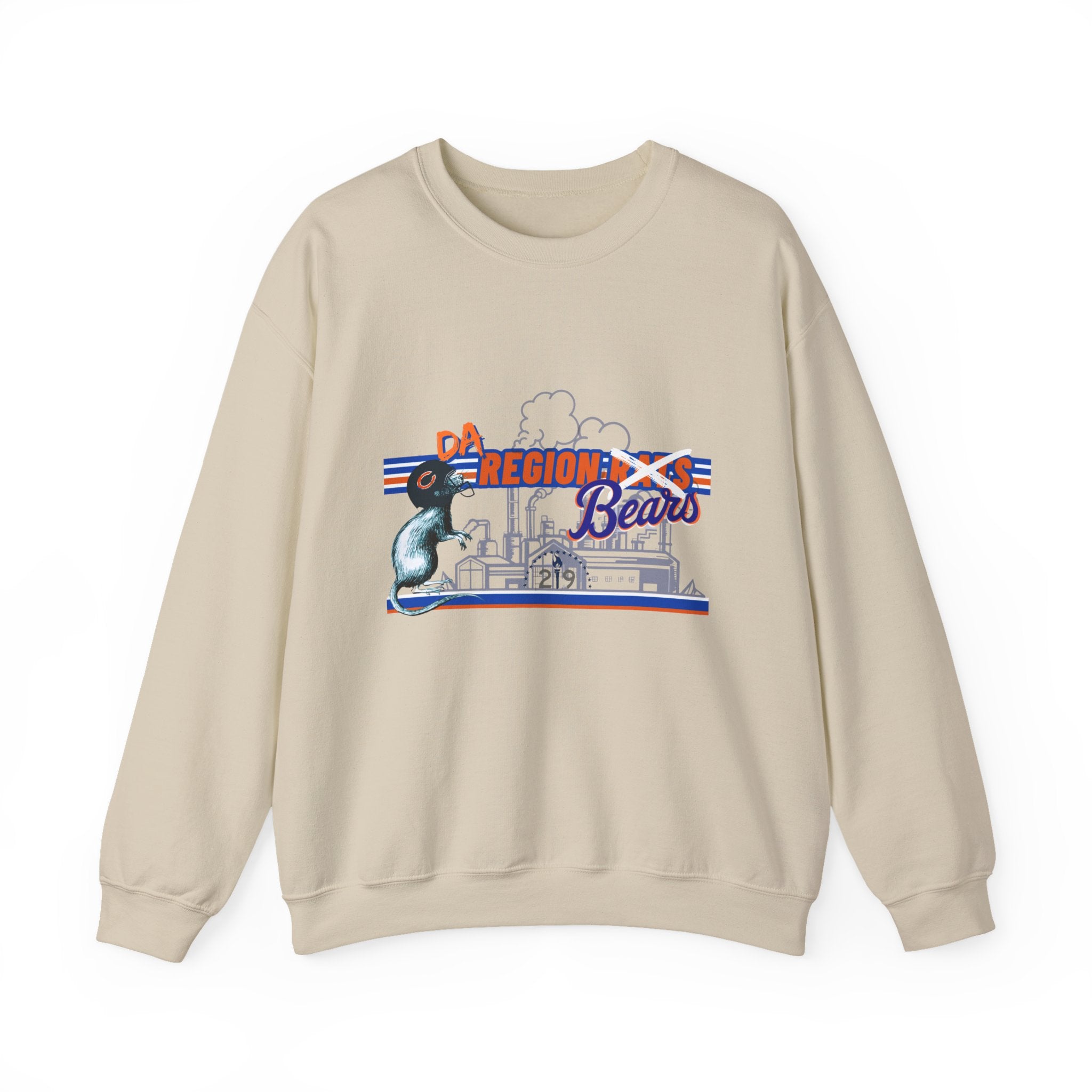 Region Bears Crewneck Sweatshirt – Vintage City Skyline Bear Graphic