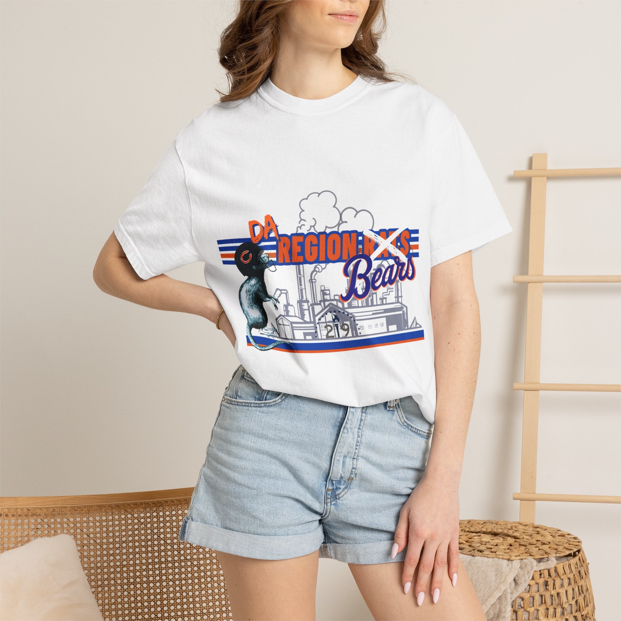 Region X Bears Graphic T-Shirt — Vintage Sports Cityscape Tee